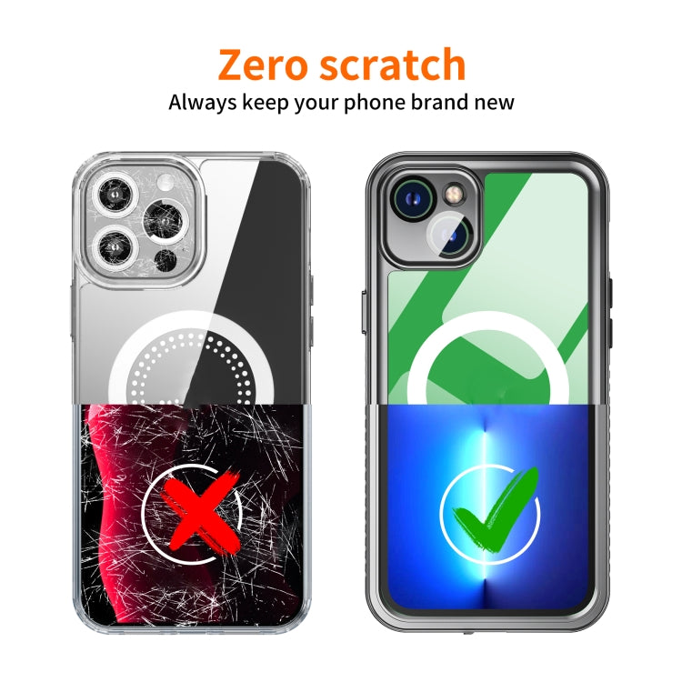 For iPhone 14 Plus RedPepper Shockproof IP68 Waterproof PC + TPU Protective Case(Black) - iPhone 14 Plus Cases by RedPepper | Online Shopping UK | buy2fix