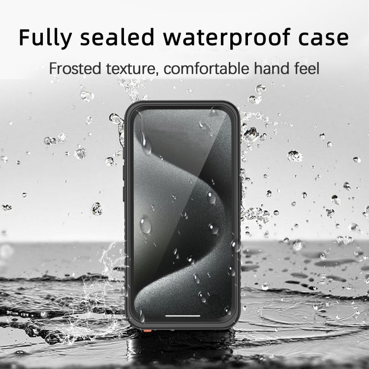 For iPhone 15 Pro RedPepper Shockproof IP68 Waterproof PC + TPU Protective Case(Black) - iPhone 15 Pro Cases by RedPepper | Online Shopping UK | buy2fix
