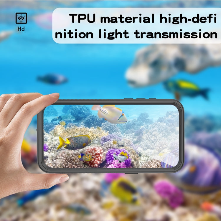 For iPhone 15 Pro RedPepper Shockproof IP68 Waterproof PC + TPU Protective Case(Black) - iPhone 15 Pro Cases by RedPepper | Online Shopping UK | buy2fix