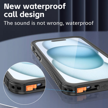 For iPhone 15 Plus RedPepper Shockproof IP68 Waterproof PC + TPU Protective Case(Black) - iPhone 15 Plus Cases by RedPepper | Online Shopping UK | buy2fix