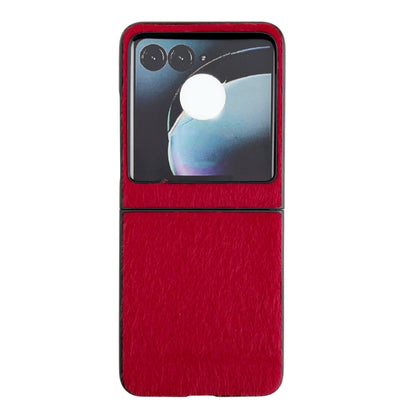 For Motorola Razr 50 Mink Plush PC Phone Case(Red) - Motorola Cases by buy2fix | Online Shopping UK | buy2fix