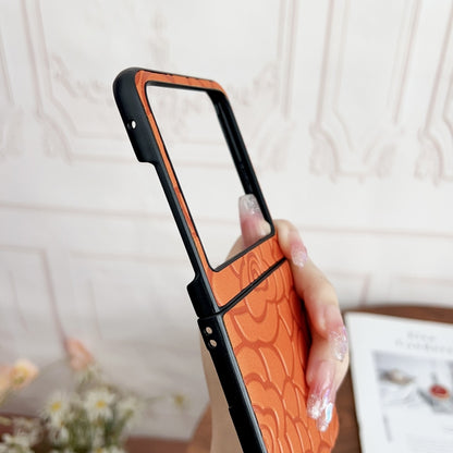 For Motorola Razr 50 Impression Flower Pattern Protective Phone Case(Pink) by buy2fix