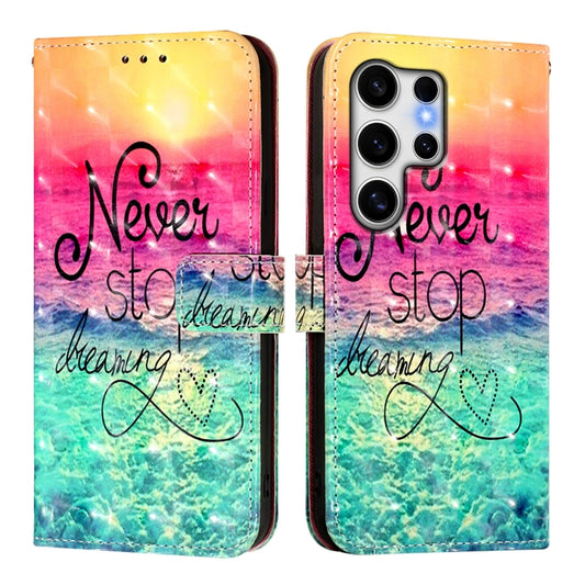 For Samsung Galaxy S25 Ultra 5G 3D Painting Horizontal Flip Leather Phone Case(Chasing Dreams) by buy2fix