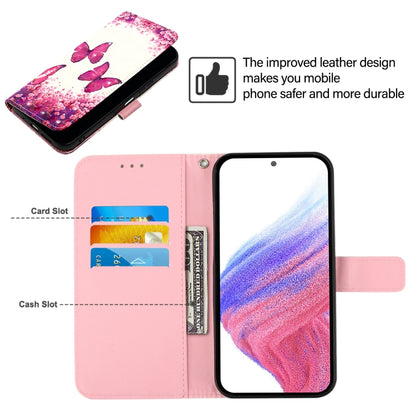 For Blackview A53 3D Painting Horizontal Flip Leather Phone Case(Rose Butterfly) - More Brand by buy2fix | Online Shopping UK | buy2fix