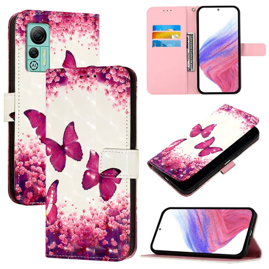 For Ulefone Note 14 3D Painting Horizontal Flip Leather Phone Case(Rose Butterfly) by buy2fix