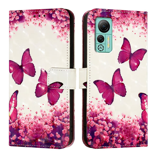 For Ulefone Note 14 3D Painting Horizontal Flip Leather Phone Case(Rose Butterfly) by buy2fix