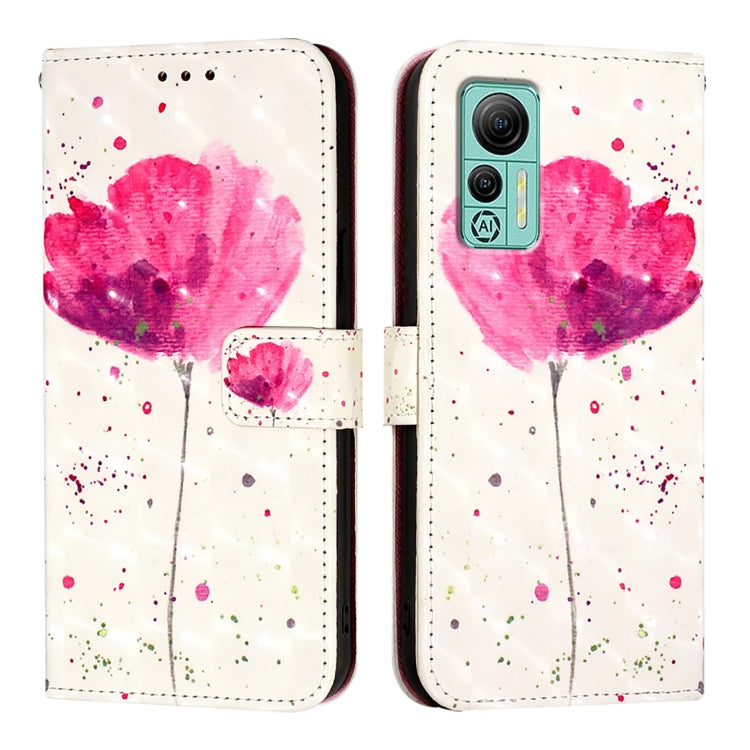For Ulefone Note 14 3D Painting Horizontal Flip Leather Phone Case(Flower) by buy2fix