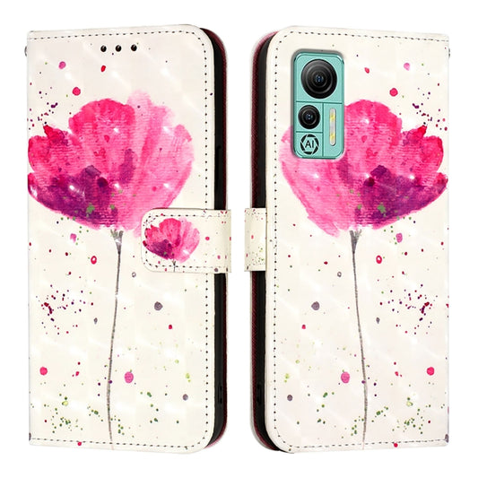 For Ulefone Note 14 3D Painting Horizontal Flip Leather Phone Case(Flower) by buy2fix