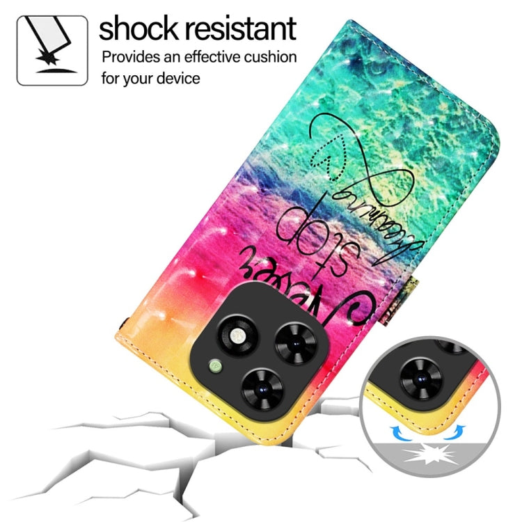 For Tecno Spark Go 2024 / Spark 20C 3D Painting Horizontal Flip Leather Phone Case(Chasing Dreams) by buy2fix