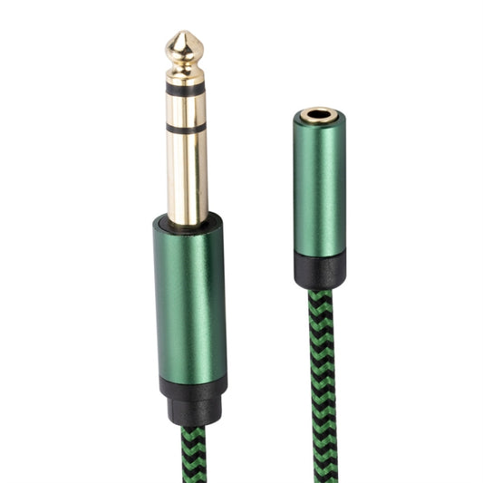 6.35mm Male to 3.5mm Female Audio Adapter Cable, Length:2m(Green) - Aux Cable by buy2fix | Online Shopping UK | buy2fix