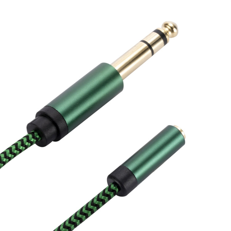 6.35mm Male to 3.5mm Female Audio Adapter Cable, Length:2m(Green) - Aux Cable by buy2fix | Online Shopping UK | buy2fix