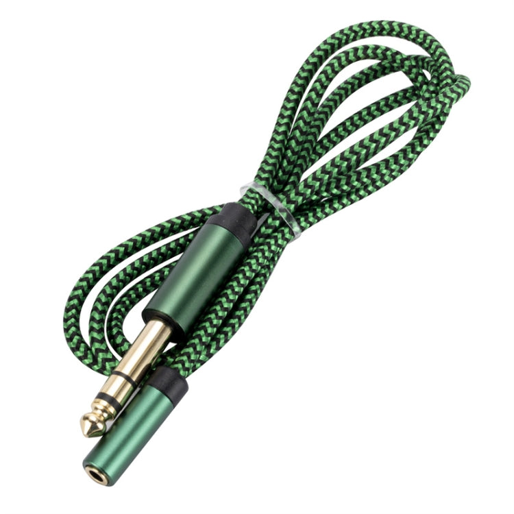 6.35mm Male to 3.5mm Female Audio Adapter Cable, Length:3m(Green) - Aux Cable by buy2fix | Online Shopping UK | buy2fix