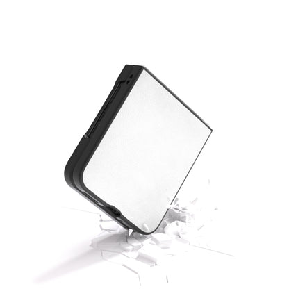 For Motorola Razr 50 Ultra Dual Color Lichi Texture PU Phone Case(White) by buy2fix