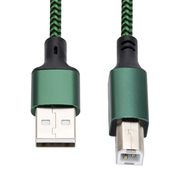 USB 2.0 to Square Port A/B Printer Adapter Cable, Length:3m(Green) - USB Cable by buy2fix | Online Shopping UK | buy2fix