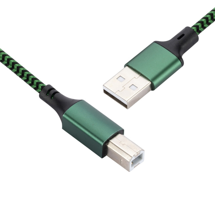 USB 2.0 to Square Port A/B Printer Adapter Cable, Length:3m(Green) - USB Cable by buy2fix | Online Shopping UK | buy2fix