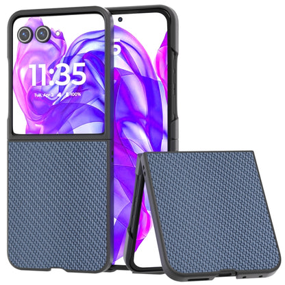 For Motorola Razr 50 Ultra Carbon Fiber Texture Protective Phone Case(Light Blue) by buy2fix