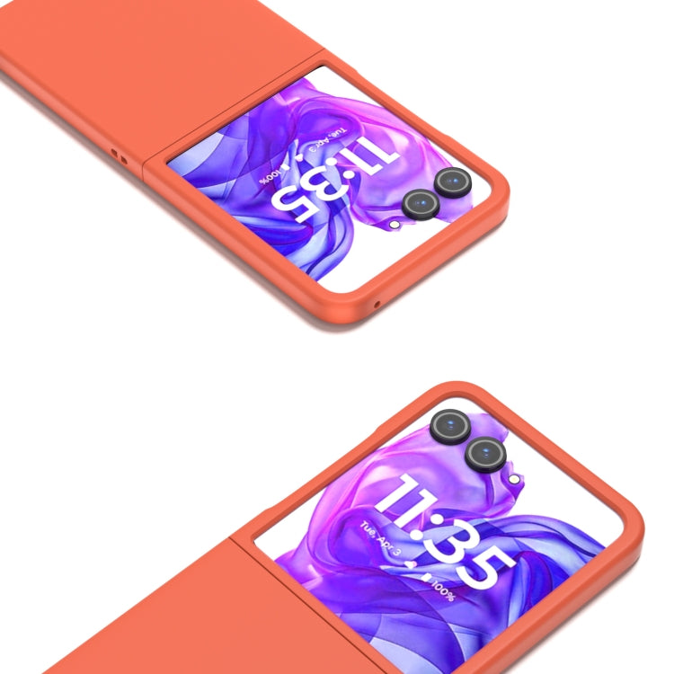 For Motorola Razr 50 Ultra Skin Feel Full Coverage Phone Case(Orange) by buy2fix