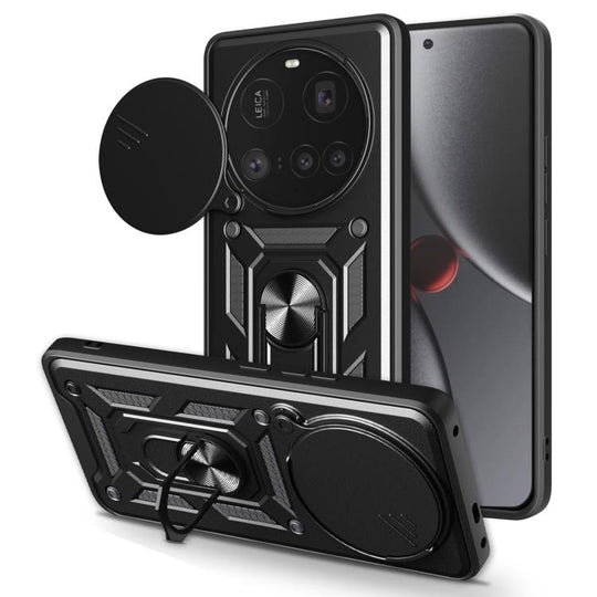 For Xiaomi 15 Ultra Sliding Camera Cover Design TPU+PC Phone Case(Black)