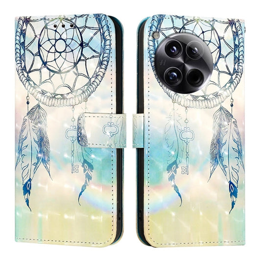 For OnePlus 12 Global 3D Painting Horizontal Flip Leather Phone Case(Dream Wind Chimes) by buy2fix