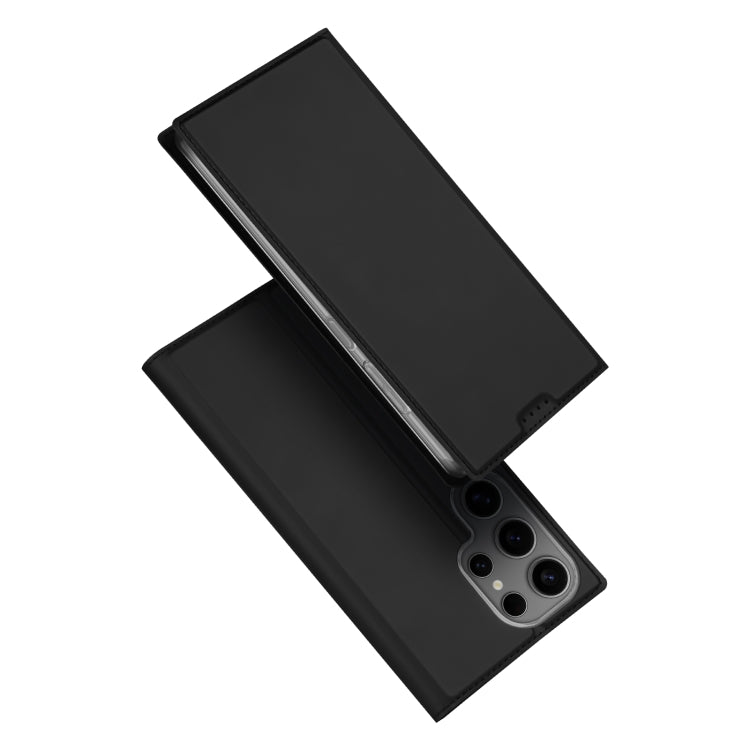 For Samsung Galaxy S25 Ultra 5G DUX DUCIS Skin Pro Series Flip Leather Phone Case(Black) by DUX DUCIS