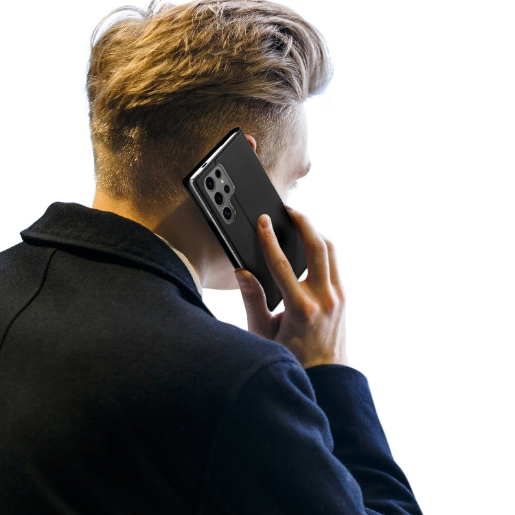 For Samsung Galaxy S25 Ultra 5G DUX DUCIS Skin Pro Series Flip Leather Phone Case(Black) by DUX DUCIS