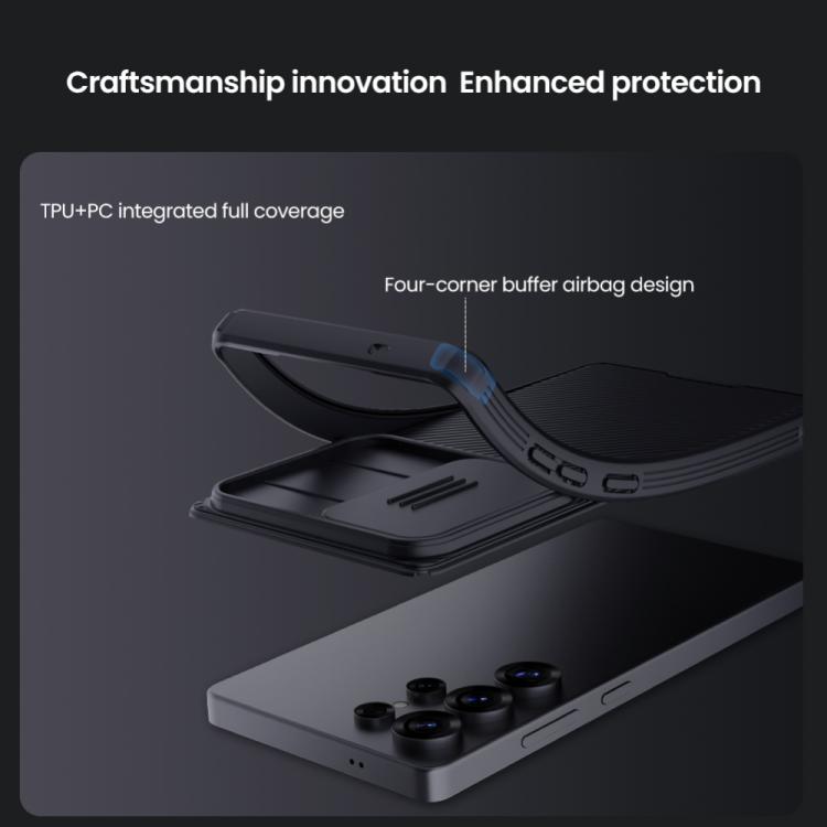 For Samsung Galaxy S25 Ultra 5G NILLKIN Black Mirror Pro Series Camshield PC Phone Case(Blue) - Galaxy S25 Ultra 5G Cases by NILLKIN | Online Shopping UK | buy2fix
