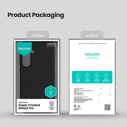 For Samsung Galaxy S25 5G NILLKIN Frosted Shield Pro PC + TPU Phone Case(Black) - Galaxy S25 5G Cases by NILLKIN | Online Shopping UK | buy2fix