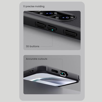 For Samsung Galaxy S25 5G NILLKIN Frosted Shield Pro PC + TPU Phone Case(Black) - Galaxy S25 5G Cases by NILLKIN | Online Shopping UK | buy2fix