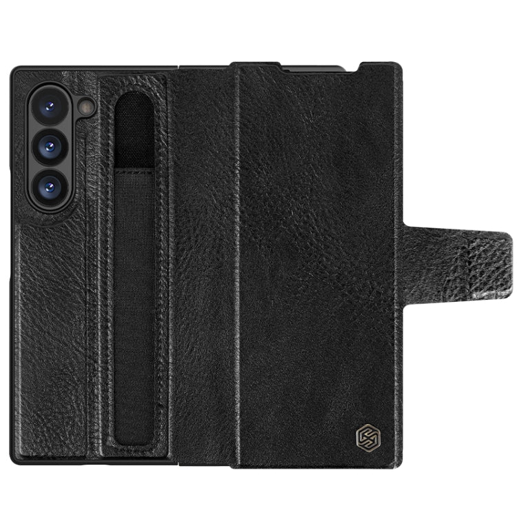 For Samsung Galaxy Z Fold6 5G NILLKIN Ogg Leather Phone Case(Brown) - Galaxy Z Fold6 5G Cases by NILLKIN | Online Shopping UK | buy2fix