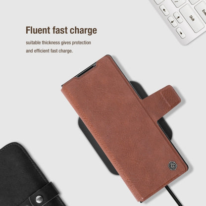 For Samsung Galaxy Z Fold6 5G NILLKIN Ogg Leather Phone Case(Brown) - Galaxy Z Fold6 5G Cases by NILLKIN | Online Shopping UK | buy2fix