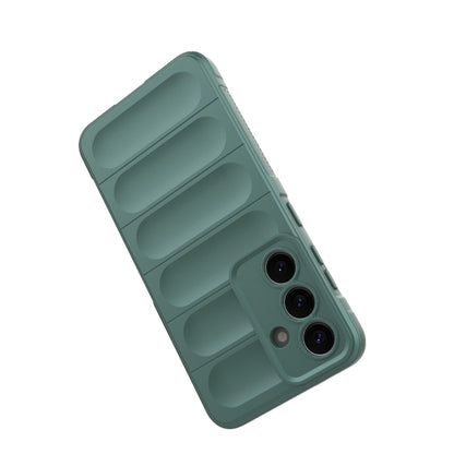 For Samsung Galaxy S25 5G Magic Shield TPU + Flannel Phone Case(Wine Red) by buy2fix
