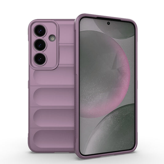 For Samsung Galaxy S25+ 5G Magic Shield TPU + Flannel Phone Case(Purple) - Galaxy S25+ 5G Cases by buy2fix | Online Shopping UK | buy2fix