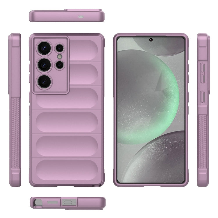 For Samsung Galaxy S25 Ultra 5G Magic Shield TPU + Flannel Phone Case(Purple) by buy2fix