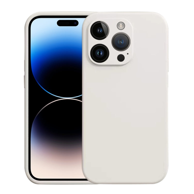 For iPhone 14 Pro Max Liquid Silicone MagSafe Phone Case(White) by buy2fix