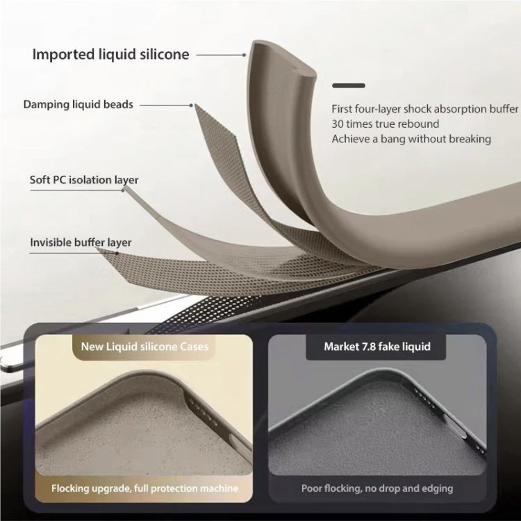 For iPhone 14 Pro Max Liquid Silicone MagSafe Phone Case(White) by buy2fix