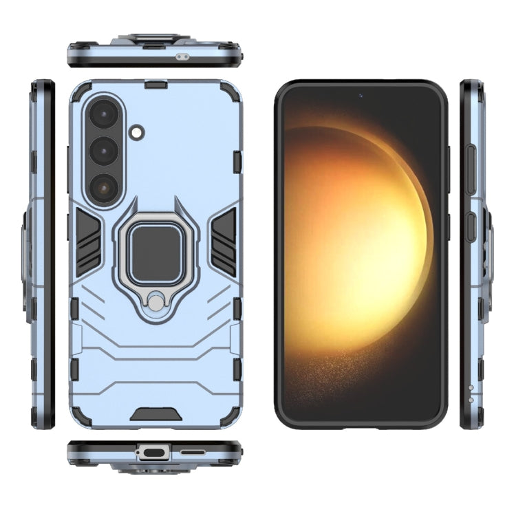 For Samsung Galaxy S25 5G PC + TPU Shockproof Protective Phone Case with Magnetic Ring Holder(Navy Blue) by buy2fix