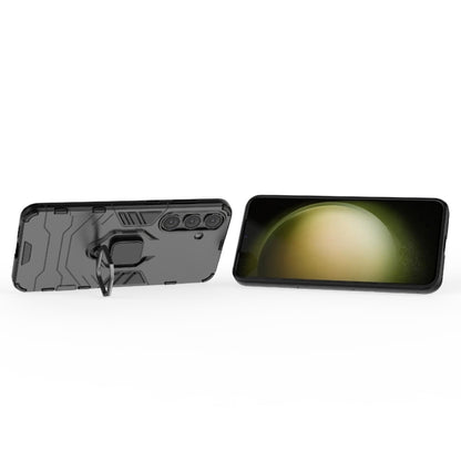 For Samsung Galaxy S25+ 5G PC + TPU Shockproof Protective Phone Case with Magnetic Ring Holder(Black) by buy2fix