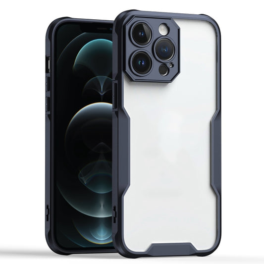 For iPhone 12 Pro Max Armor Shockproof PC Hybrid TPU Phone Case(Black) by buy2fix