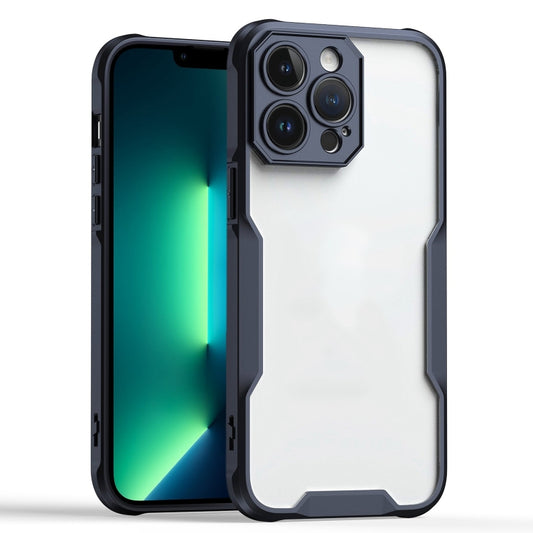 For iPhone 13 Pro Armor Shockproof PC Hybrid TPU Phone Case(Black) by buy2fix