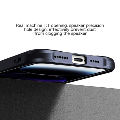 For iPhone 14 Plus Armor Shockproof PC Hybrid TPU Phone Case(Black) by buy2fix