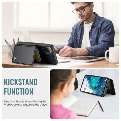 For Samsung Galaxy S20 FE JEEHOOD J05 Business Magnetic Style RFID Leather Phone Case(Black) - Galaxy S20 FE Cases by JEEHOOD | Online Shopping UK | buy2fix