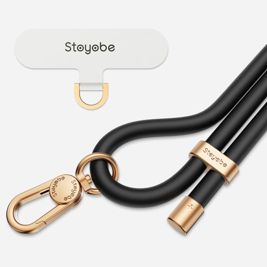 DUX DUCIS PL-ONE Universal Silicone Phone Lanyard(Black) by DUX DUCIS