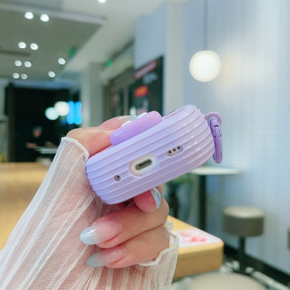 For AirPods 2 / 1 Fresh 3D Emoticon Pattern Skin Feel Earbuds Box PC Case(Yellow) by buy2fix