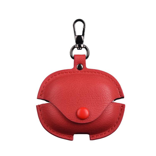 For Redmi Buds 6 Pro / 8 Pro Business Leather Earphone Protective Case with Hook(Red)