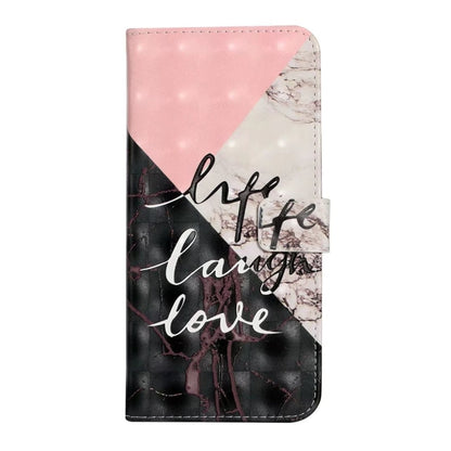 For Samsung Galaxy S25 5G Oil Embossed 3D Drawing Leather Phone Case(Stitching Marble) by buy2fix