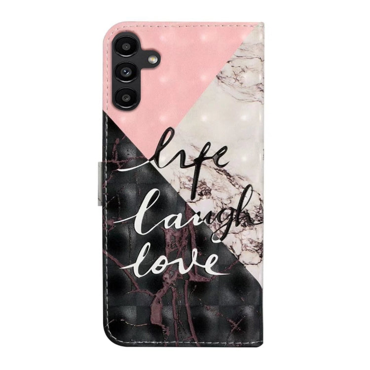 For Samsung Galaxy S25 5G Oil Embossed 3D Drawing Leather Phone Case(Stitching Marble) by buy2fix