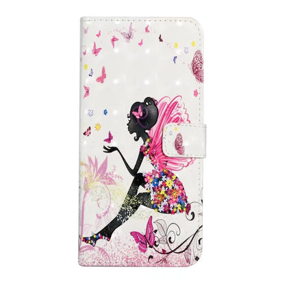 For Samsung Galaxy S25 5G Oil Embossed 3D Drawing Leather Phone Case(Flower Fairy) - Galaxy S25 5G Cases by buy2fix | Online Shopping UK | buy2fix