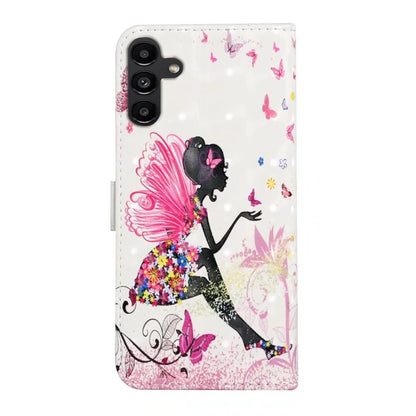 For Samsung Galaxy S25+ 5G Oil Embossed 3D Drawing Leather Phone Case(Flower Fairy) by buy2fix