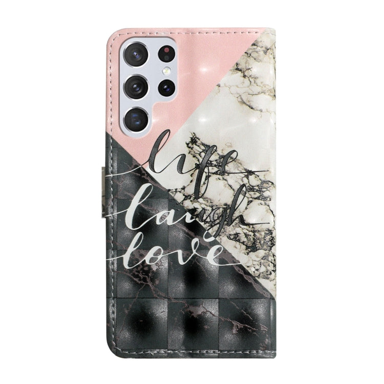 For Samsung Galaxy S25 Ultra 5G Oil Embossed 3D Drawing Leather Phone Case(Stitching Marble) - Galaxy S25 Ultra 5G Cases by buy2fix | Online Shopping UK | buy2fix