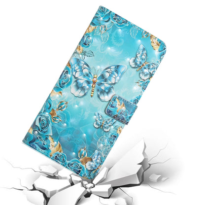 For Samsung Galaxy S25 Ultra 5G Oil Embossed 3D Drawing Leather Phone Case(Blue Butterflies) - Galaxy S25 Ultra 5G Cases by buy2fix | Online Shopping UK | buy2fix